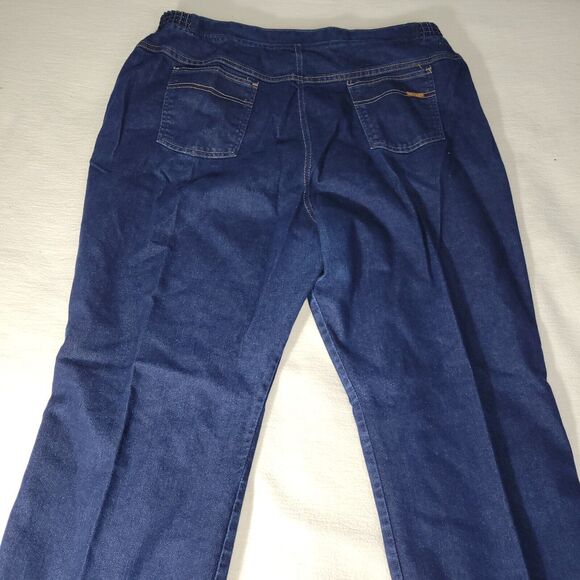 Wrangler Jeans Women Size 44 Blue Denim Straight Leg Plus Size W0715NV Workwear - Picture 15 of 16
